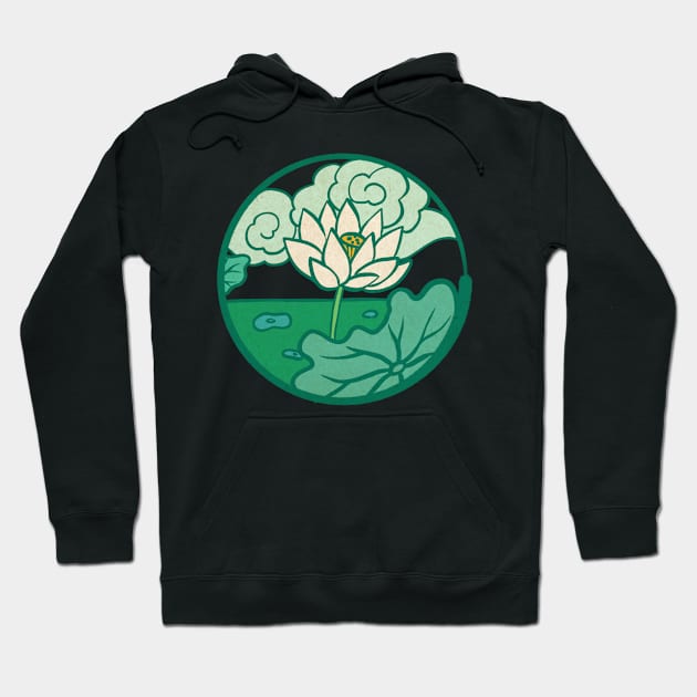 Minhwa: Little Lotus A Type Hoodie by koreanfolkpaint